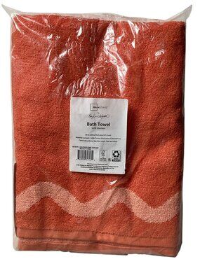 Mainstays: 100% Cotton Bath Towel, Mandarin Orange, Dimensions: 30" x 54"
